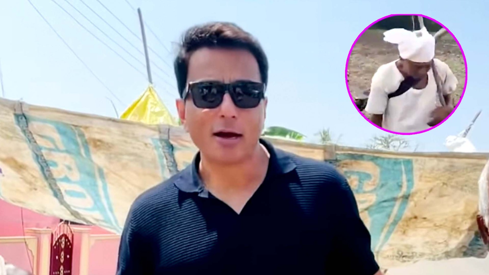 खुद हल जोतते 76 वर्षीय किसान का वायरल विडियो देख इमोशनल हुए सोनू सूद, बोले- “बैल हम भेजेंगे”