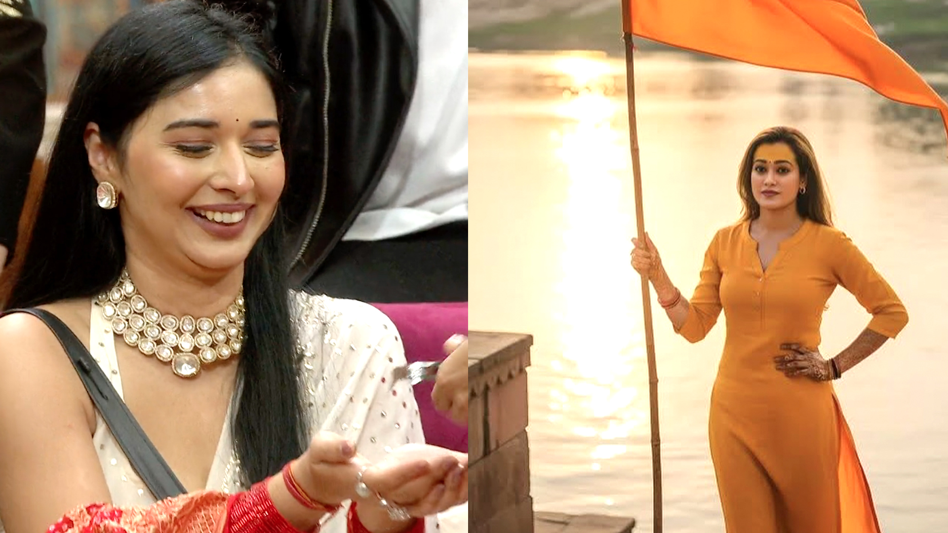 तान्या मित्तल की लगी क्लास, महाकुंभ फेम हर्षा रिछारिया ने रिवीलिंग ब्लाउज पर उठाए सवाल