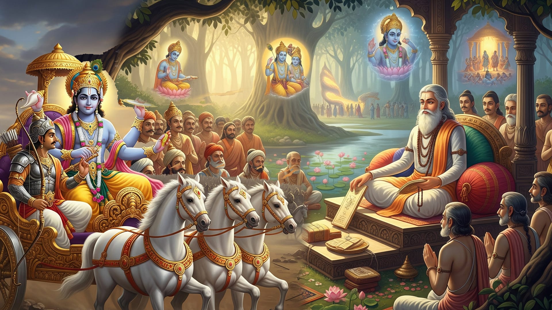 श्रीमद् भागवत और गीता में क्या है अंतर? जानें दोनों का असली महत्व और संदेश!