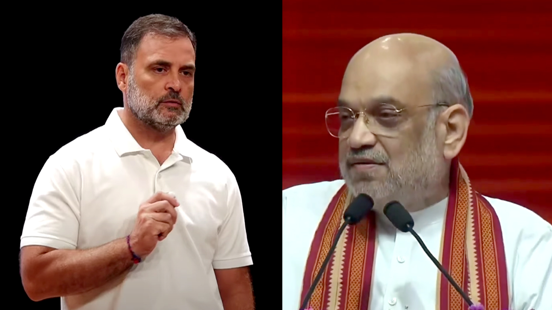अमित शाह का राहुल गांधी पर हमला, “घुसपैठिया बचाओ यात्रा” बनाम “वोट चोरी” विवाद