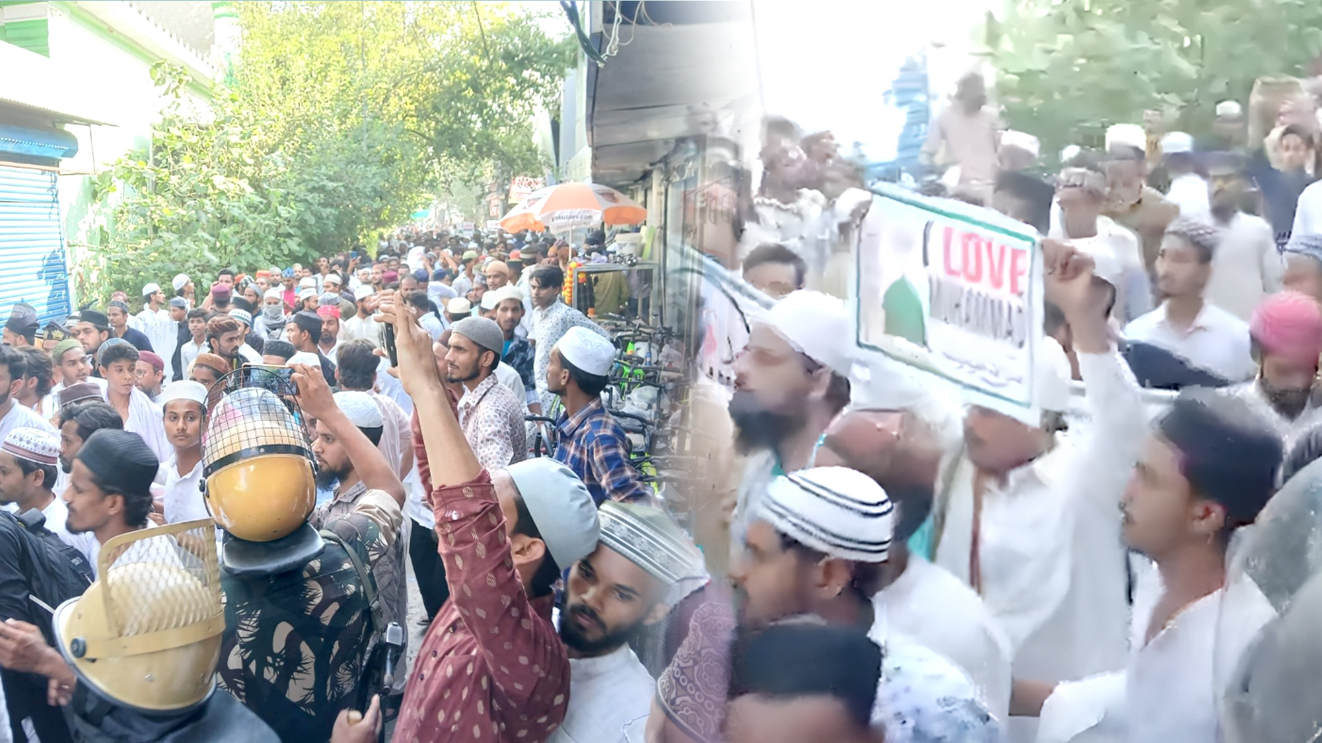 बरेली में ‘I Love Muhammad’ फ्लैक्स को लेकर बवाल, पुलिस पर पथराव, लाठीचार्ज के बाद हालात नाजुक