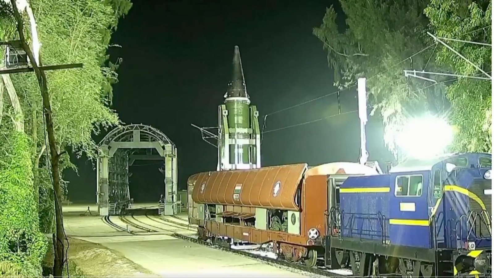 indias defense power gets a new wing now a 2000 km range missile can be launched from a moving train