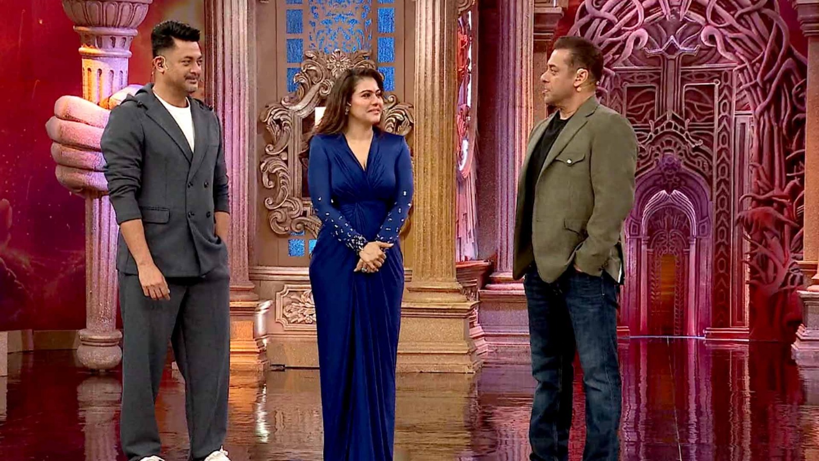 बिग बॉस के सेट पर पहुंचे काजोल और जीशू, शो में दिखा DDLJ वाला ट्वीस्ट