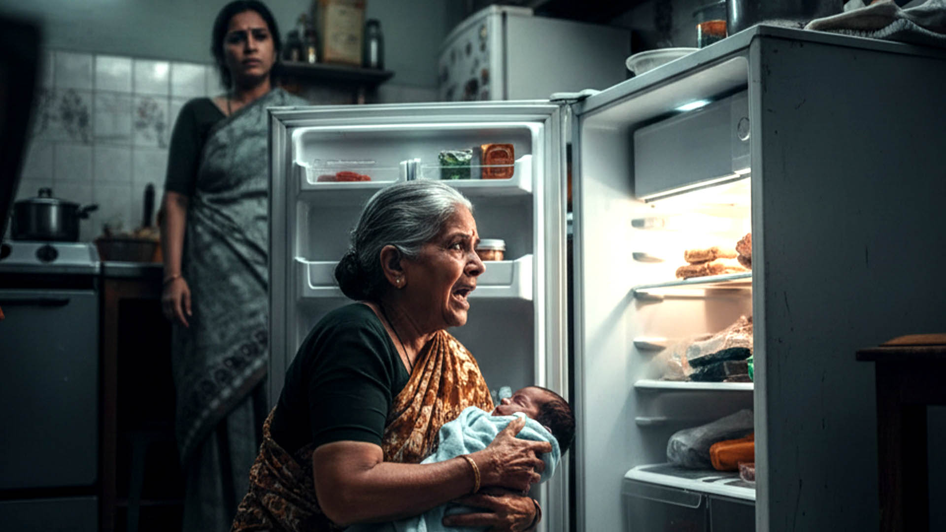 moradabads shocking incident mother kept the newborn in the fridge grandmother saved his life