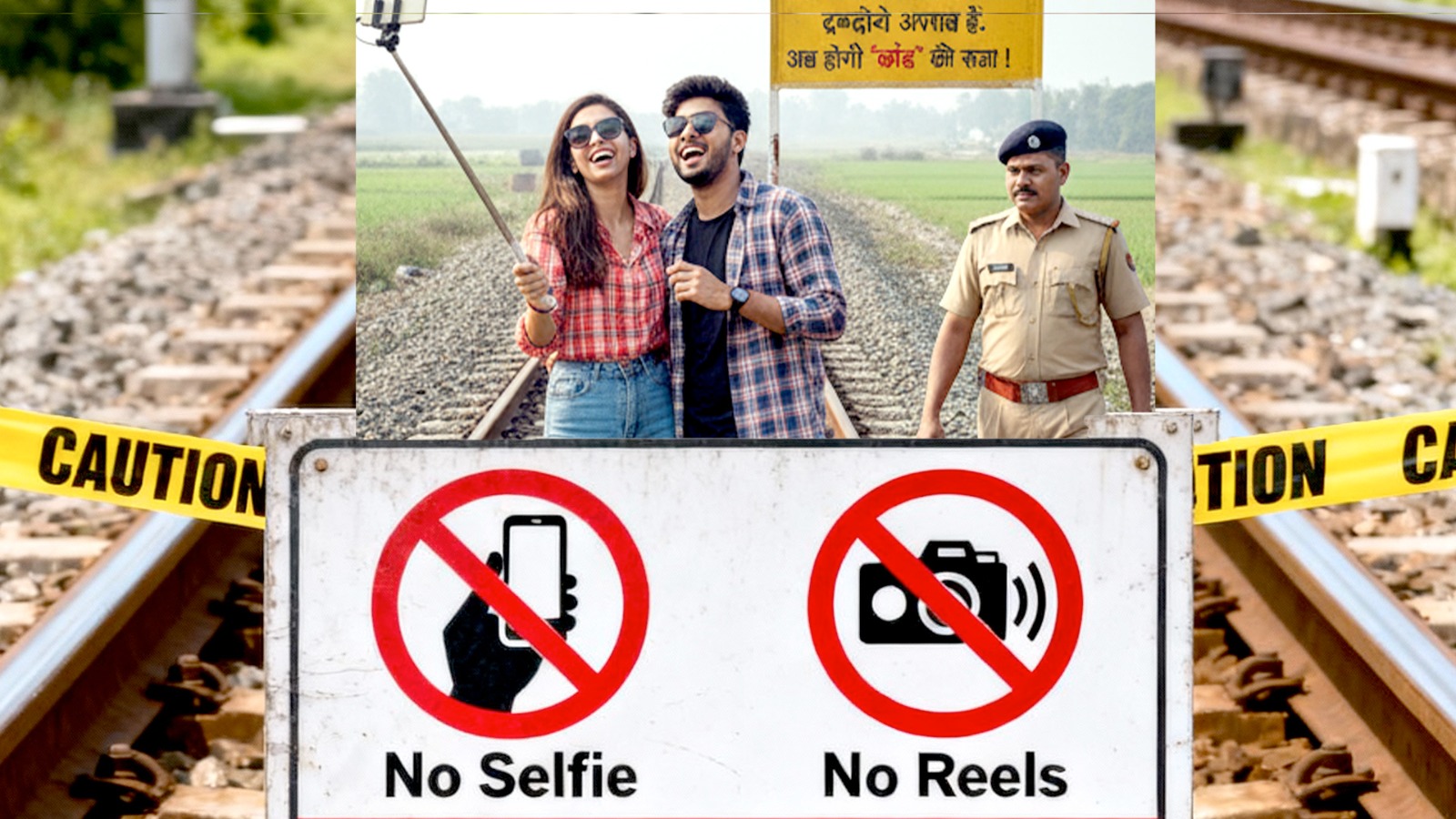 रेलवे ने दी सख्त चेतावनी, अब रेल पटरी पर सेल्फी या रील बनाने वालो को दी जाएगी कैद की सजा