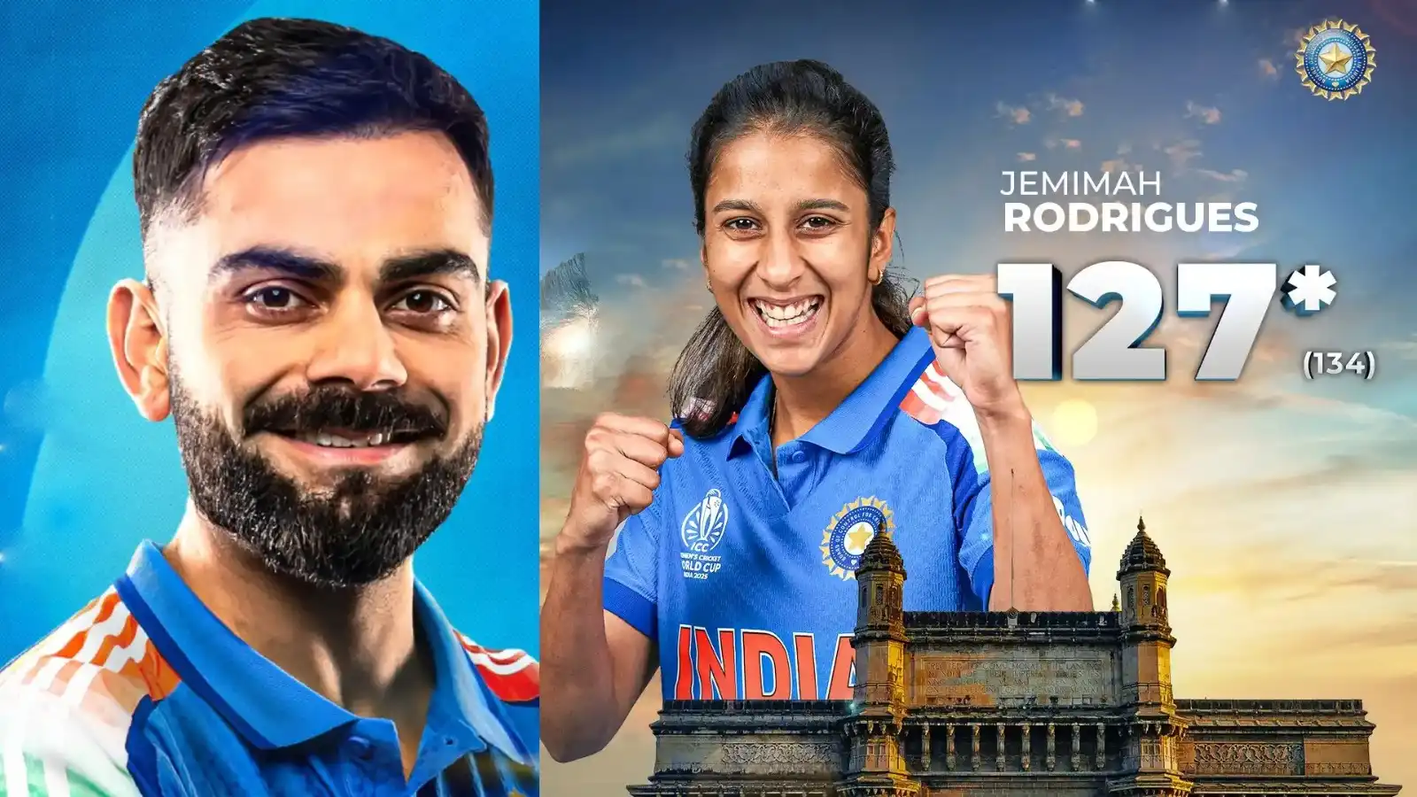 ‘जेमिमा ने इस बड़े मैच में बेहतरीन पारी खेली’, विराट कोहली ने जेमिमा रोड्रिग्स के शानदार प्रदर्शन को किया सलाम