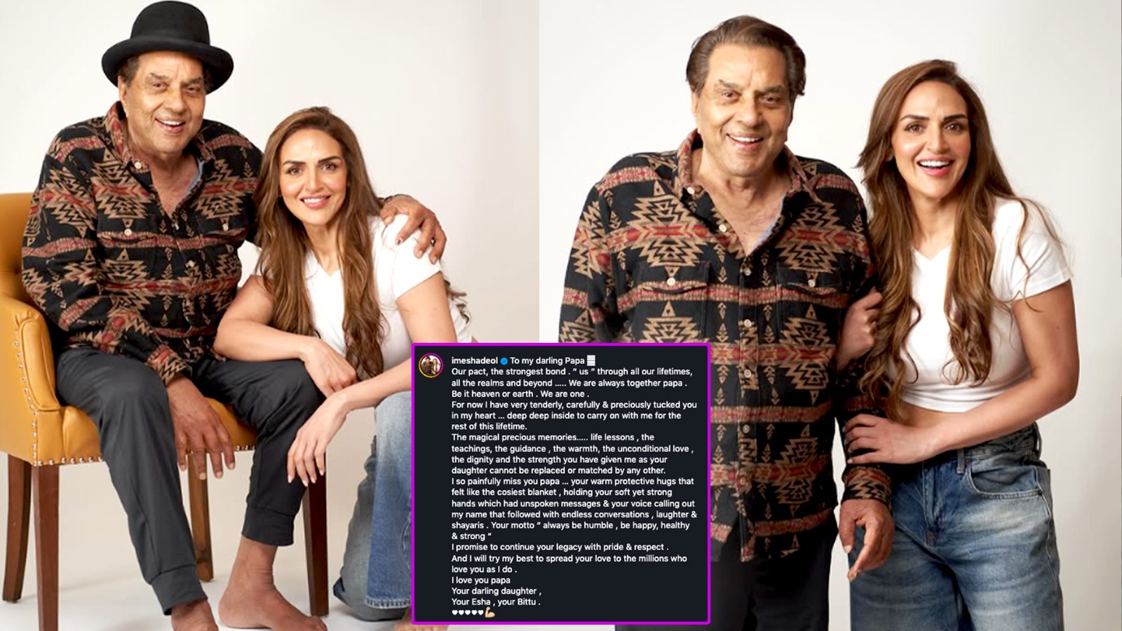 Dharmendra 90th Birth Anniversary: ‘पापा, मैं आपको बेहद याद करती हूं…’, धर्मेंद्र के निधन के बाद ईशा देओल का पहला भावुक पोस्ट