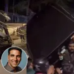 मुंबई में अक्षय कुमार के काफिले में शामिल कार का हुआ एक्सीडेंट, सड़क पर पलटी गाड़ी का वीडियो हुआ वायरल