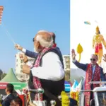 पीएम मोदी और जर्मन चांसलर मर्ज ने साबरमती आश्रम के पास पतंग उड़ाई