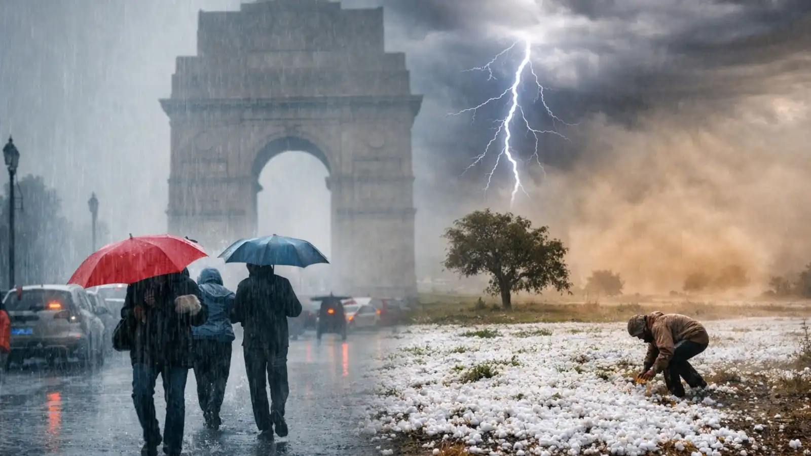 देश के कई हिस्सों में मौसम का बदला मिजाज: झमाझम बारिश और ओलों की दस्तक”