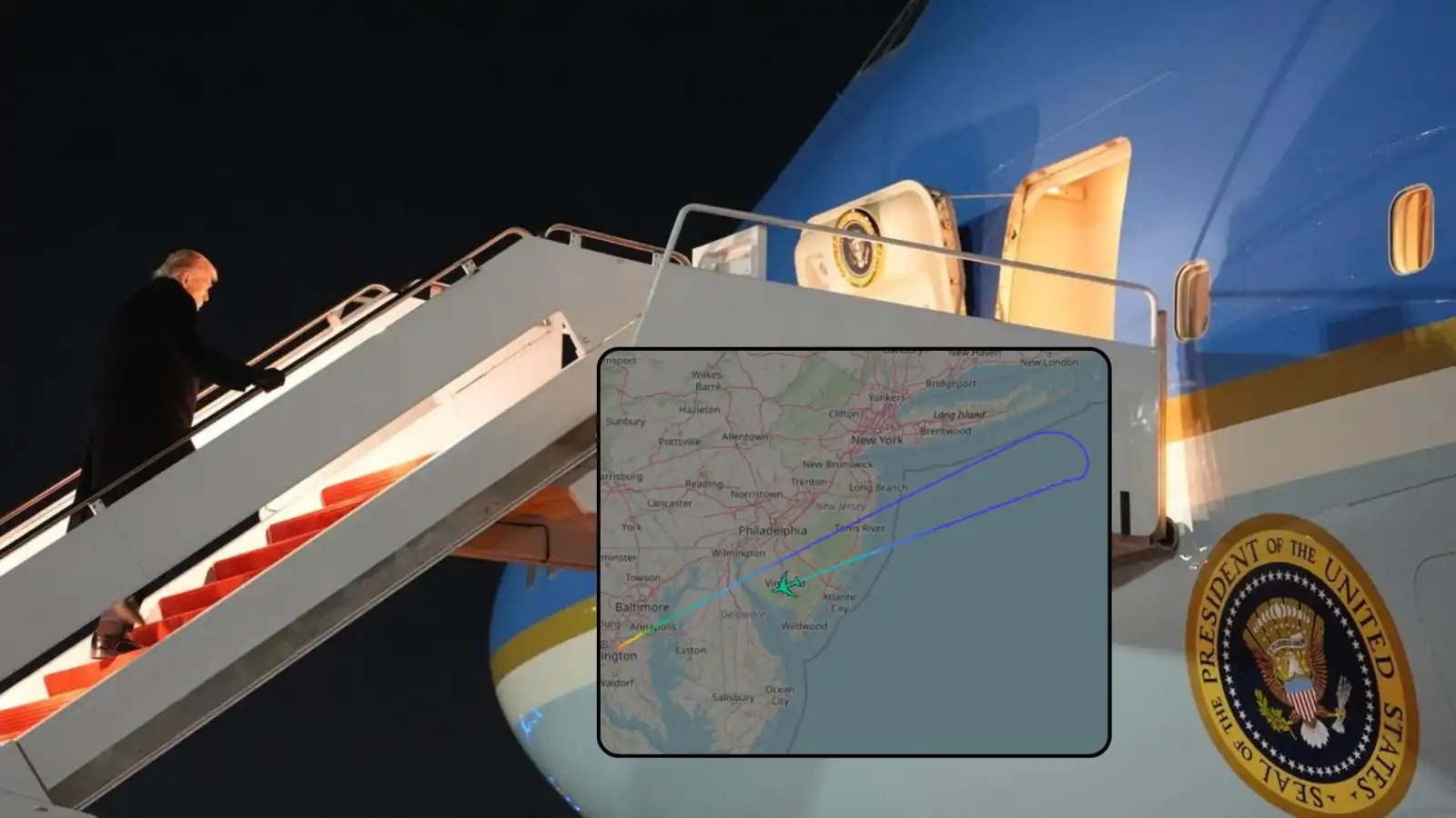 white house says force one returns to washington area due to an electrical issue