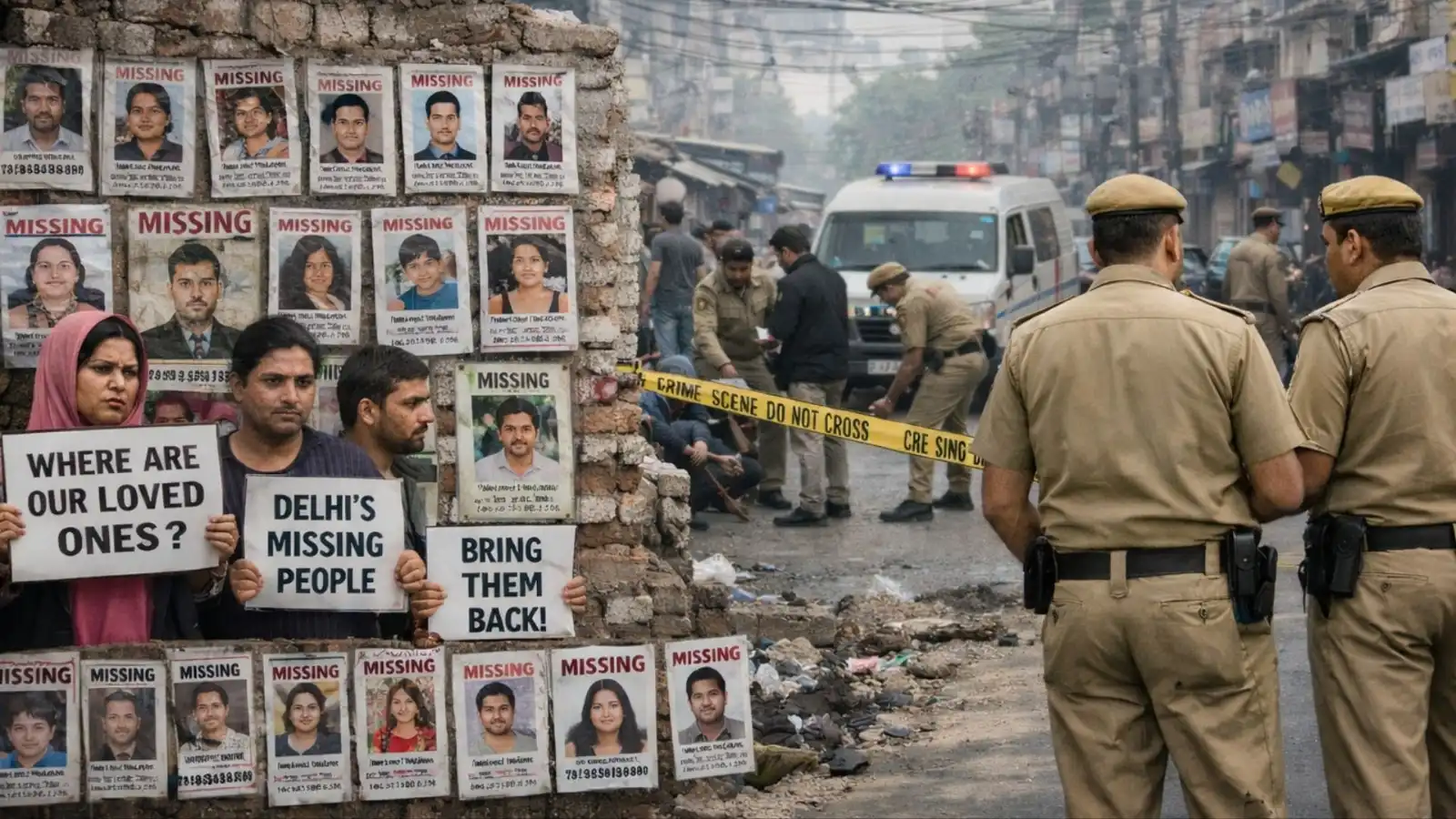 देश की राजधानी बनी ‘लापतागंज’, महज़ 36 दिनों में 2,475 लोग गायब—आखिरकार कब जागेगी दिल्ली पुलिस?