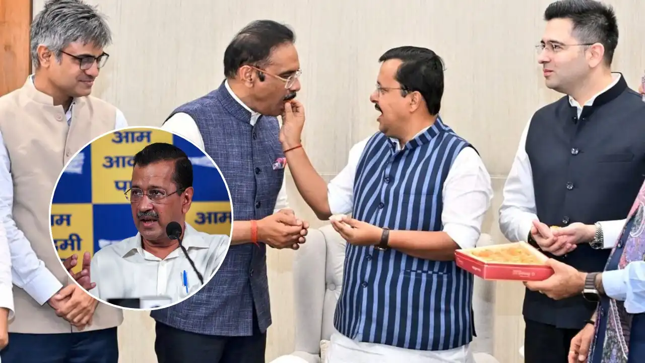 अरविंद केजरीवाल को लगा बड़ा झटका, राज्यसभा में AAP के सभी 7 बागी सांसद बीजेपी में हुए शामिल; सभापति ने दी मंजूरी