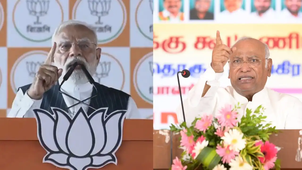 bjp launches sharp attack on kharge over calling narendra modi a terrorist terms remark an insult to the nation