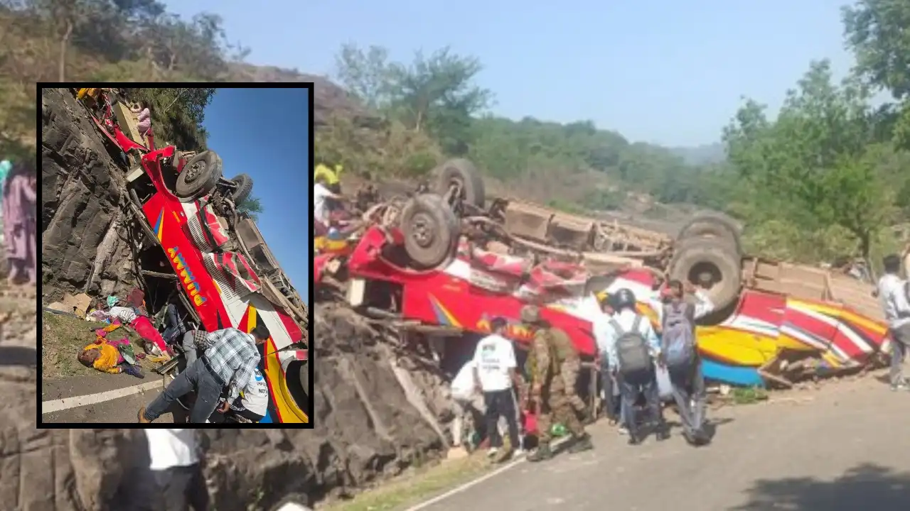 major bus accident in udhampur jammu rescue operations underway