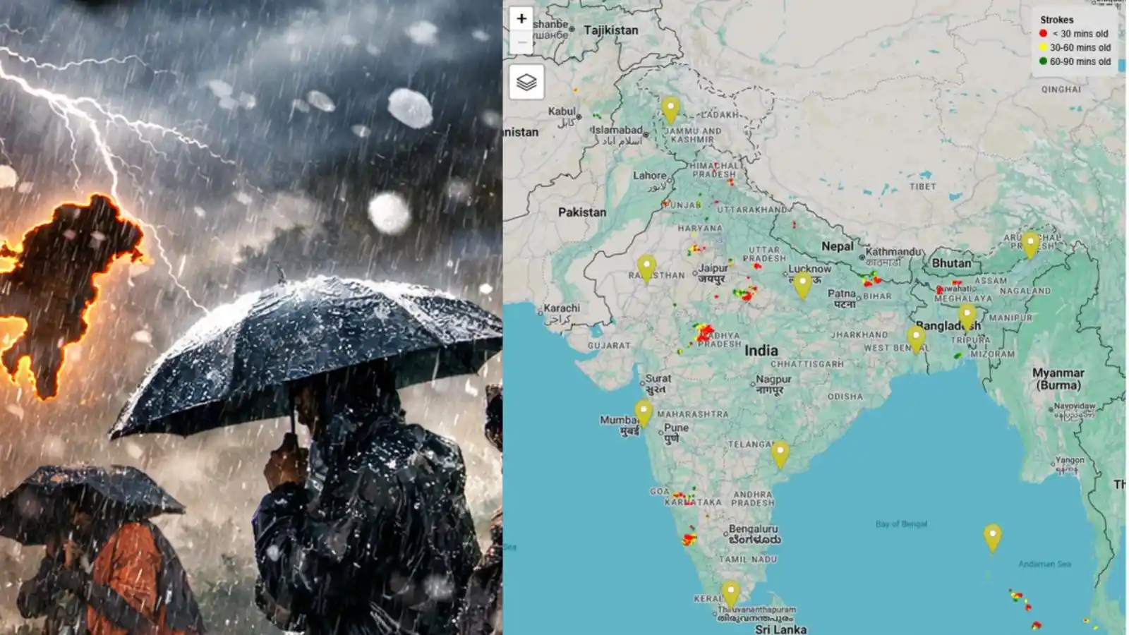 अप्रैल में बदला मौसम का मिजाज, 17 राज्यों में बारिश और ओलावृष्टि के आसार