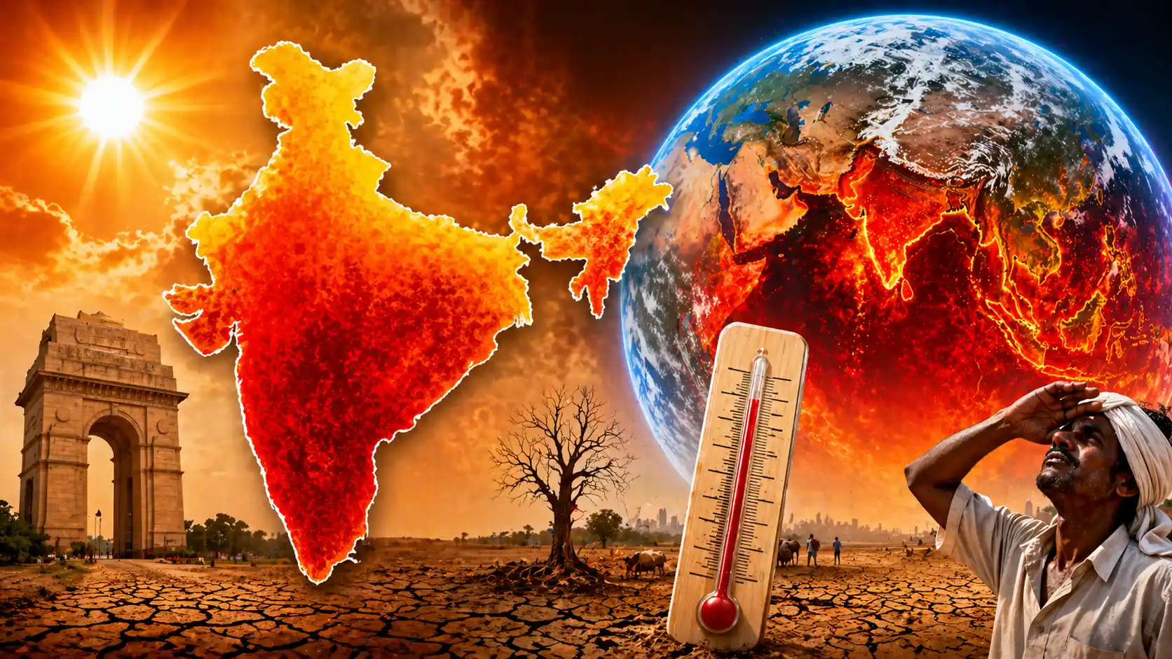 भारत में ‘Super El Nino’ का खतरा, हीट मैप में लाल हुआ पृथ्वी का निचला हिस्सा, WMO ने दी चेतावनी