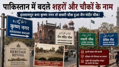पाकिस्तान में बदले शहरों और चौकों के नाम, इस्लामपुर बना कृष्ण नगर तो बाबरी चौक हुआ जैन मंदिर चौक!