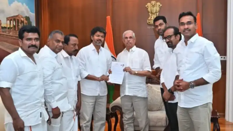 new power picture in tamil nadu thalapathy vijay claims government formation may take oath as chief minister tomorrow morning