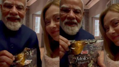 पीएम मोदी ने इटली की प्रधानमंत्री जॉर्जिया मेलोनी को गिफ्ट की “मेलोडी”, वीडियो हुआ वायरल