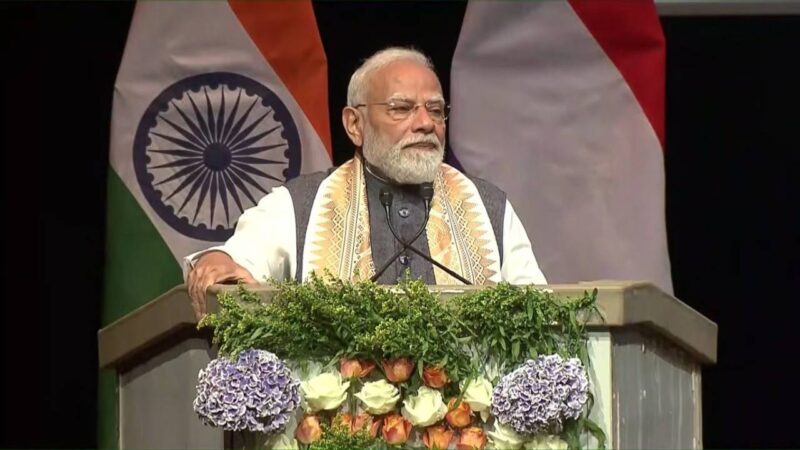 pm modi netherlands speech indian community in hague event modi diaspora address 2026 india netherlands relations modi visit