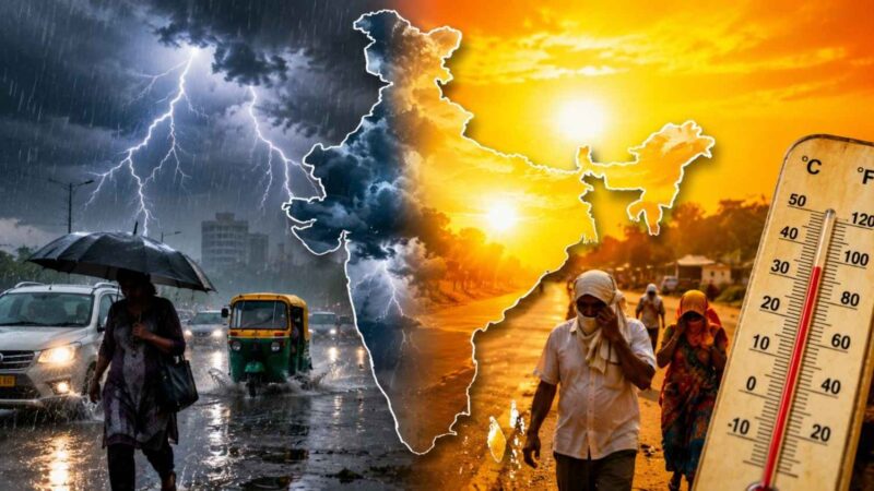 double weather blow thunderstorms and heavy rain in some areas heatwave to scorch others