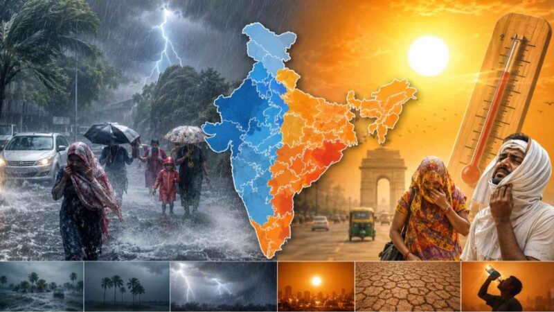 heavy rain and thunderstorm alert in bihar and 10 other states scorching heat likely to intensify in up maharashtra and several regions