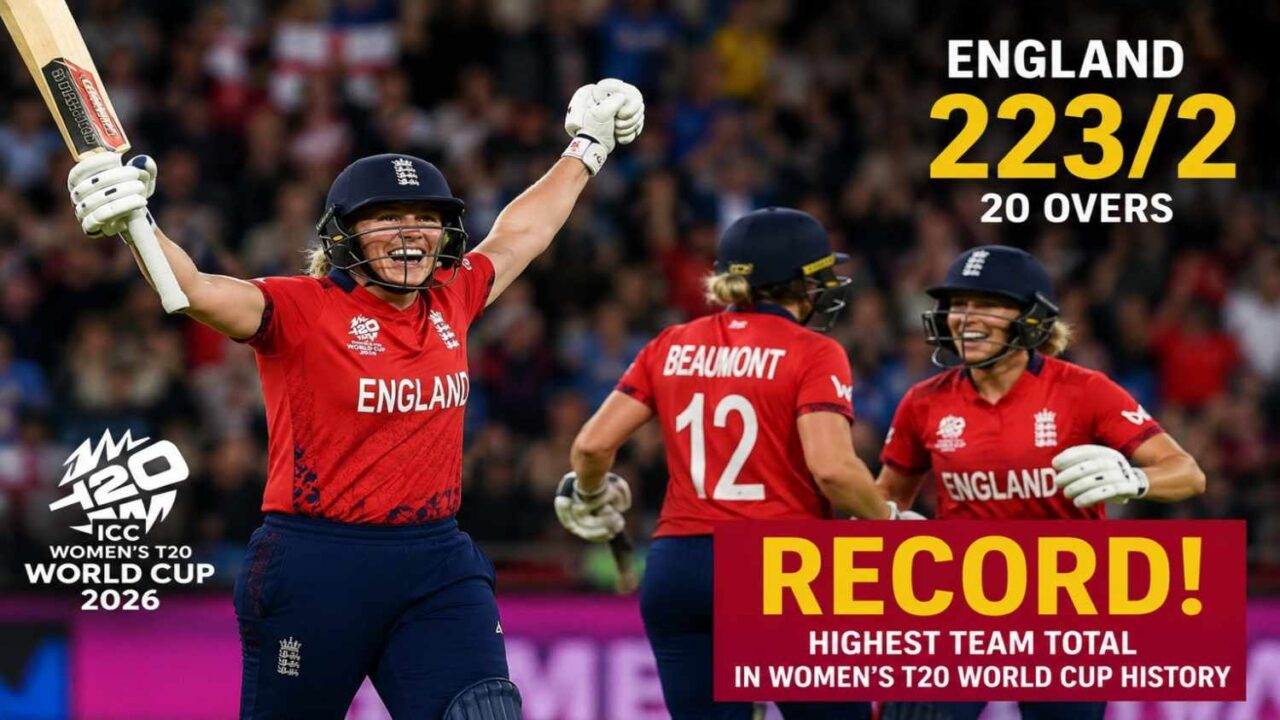 icc womens t20 world cup 2026 england women vs sri lanka women danni wyatt hodge century womens t20 world cup records
