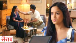 sairab update ishaan wipes nayonikas tears nayonika does not want to let ishaan go away from her