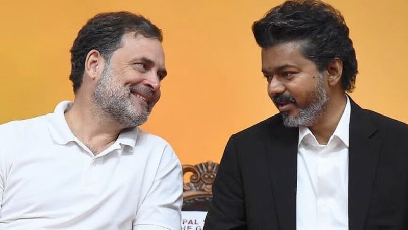 tamil nadu cm vijay thalapathys big gift to rahul gandhi dmk launches sharp attack