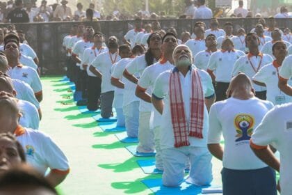 PM Modi Joins International Yoga Day Celebrations in Visakhapatnam; 25,000 Tribal Students Perform 108-Minute Surya Namaskars at Andhra University