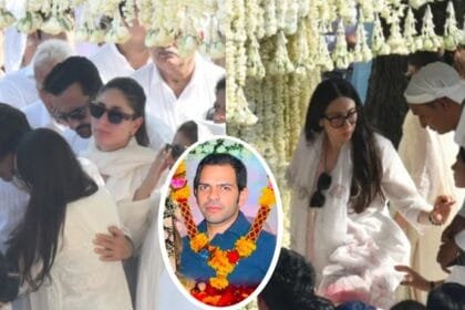 sanjay kapoors funeral son kiaan breaks down karisma and kareena console emotional video goes viral