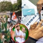 bihar assembly elections 2025 voter list uproar road blockade rahul gandhi joins protest