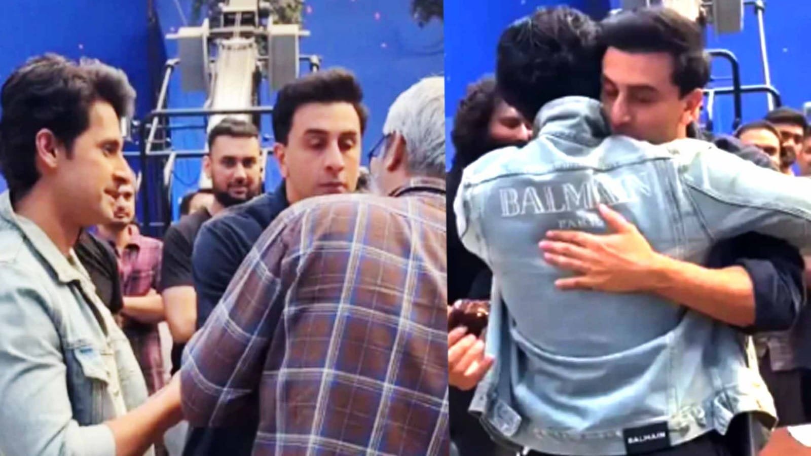during ramayan part 1 shoot ranbir kapoor and ravi dubey playing ram and lakshman get emotional and hug 2