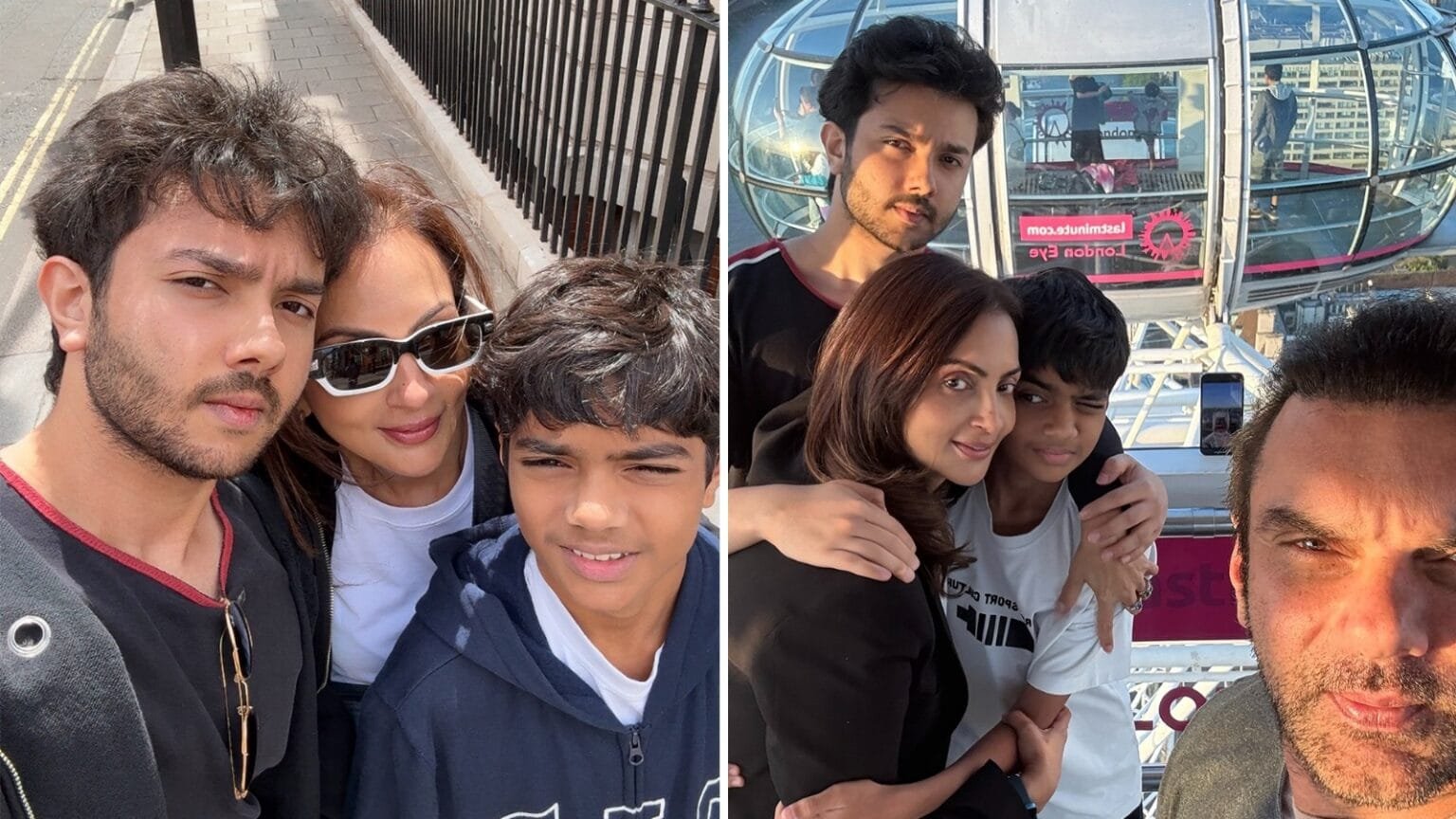 sohail khan and ex wife seema reunite for family vacation in london