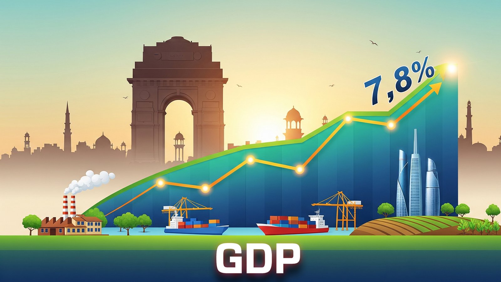 Big growth of 7.8 in Indias GDP 1