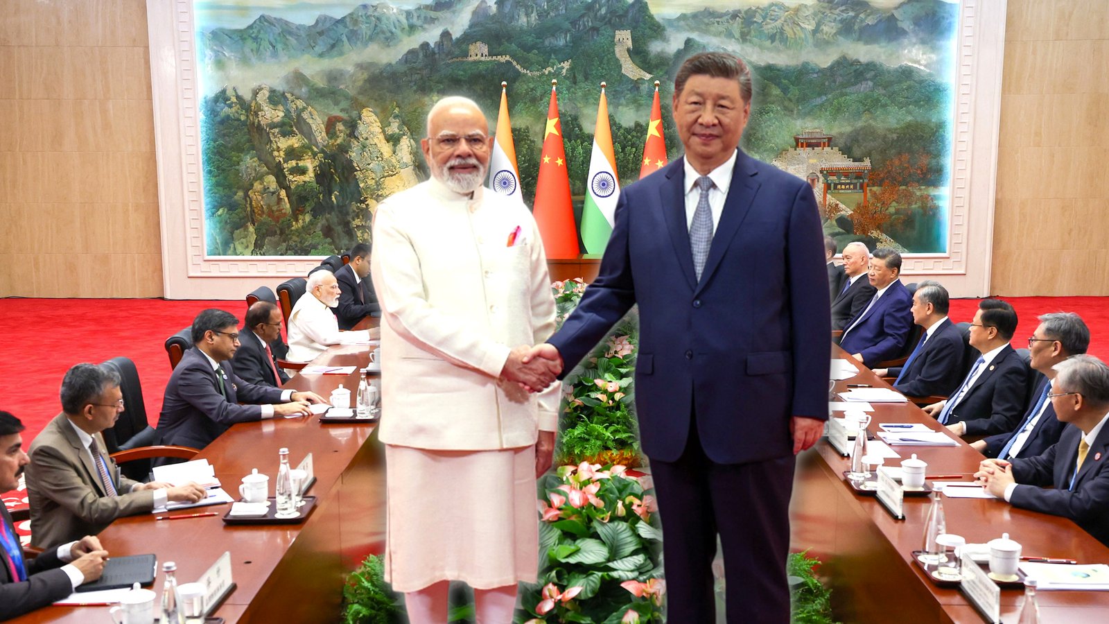 PM Modi met the Chinese President