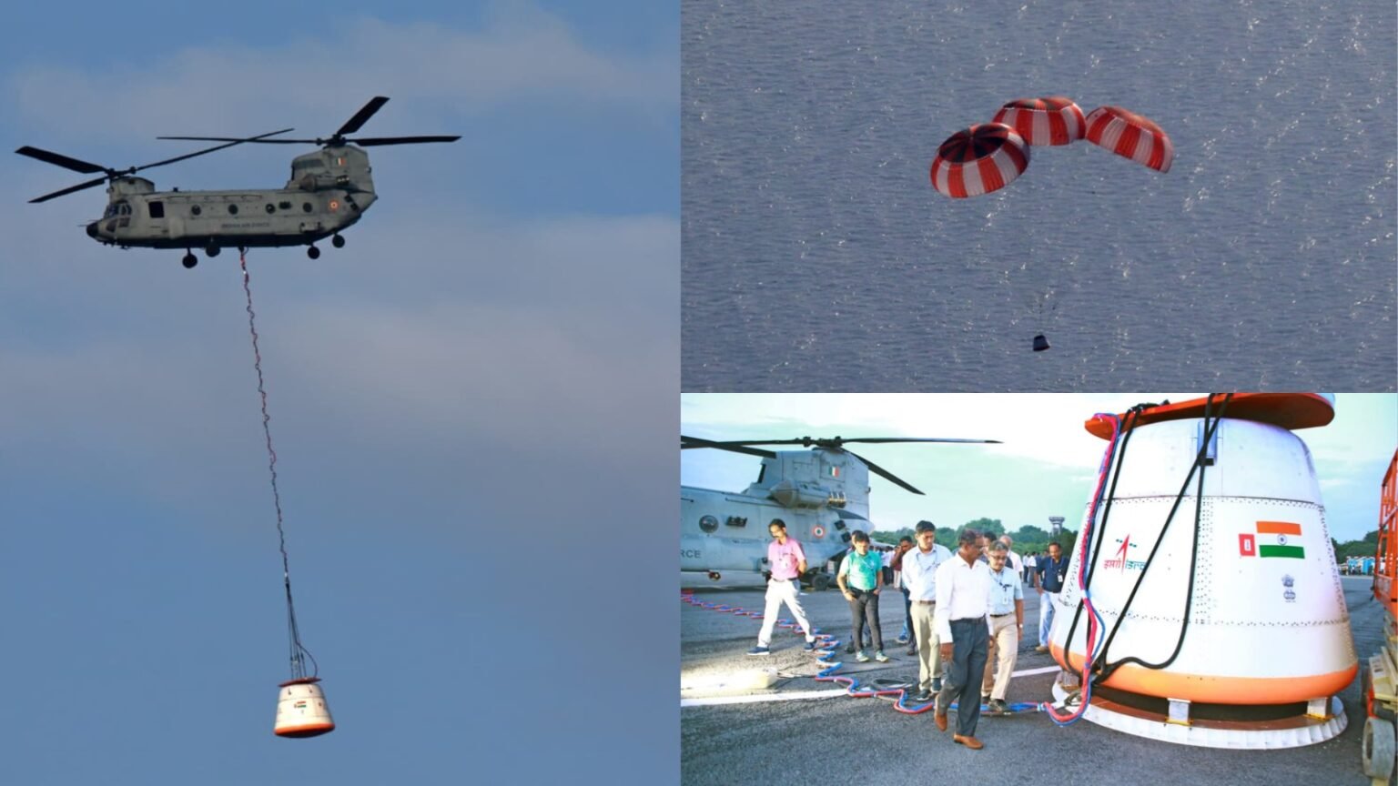big success in gaganyaan mission isro conducted integrated air drop test got green signal for safe landing