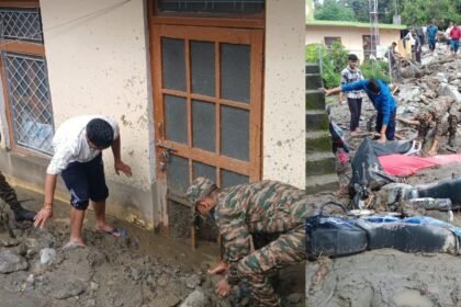 cloud burst again in uttarakhand massive destruction in tharaali rescue work continues