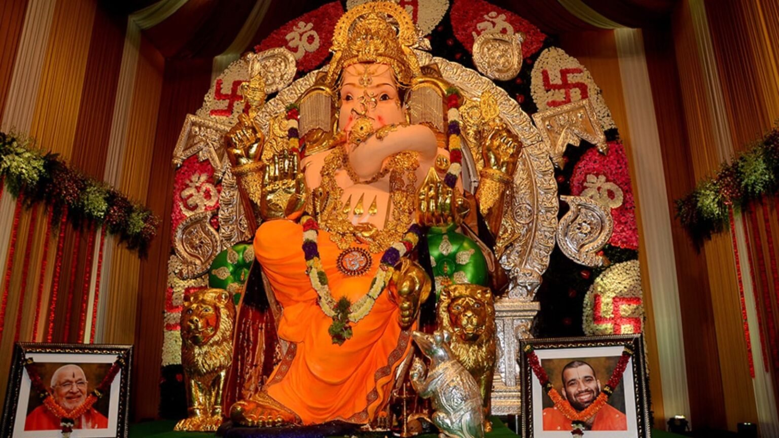 ganesh utsav 2025 gsb seva mandal festival insured for a record 474 46 crore