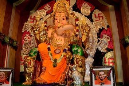 ganesh utsav 2025 gsb seva mandal festival insured for a record 474 46 crore