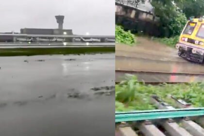 heavy rainfall mumbai trains flights affected landslide vikhroli