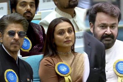71st national film awards srk rani mukerji mohanlal first glimpse srk helps with saree