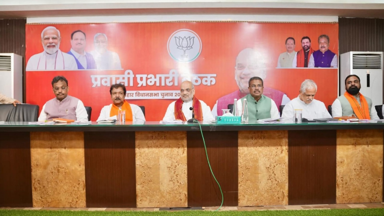 a two day marathon meeting of bjp workers concluded with union home minister amit shah giving several important indications about bihar politics