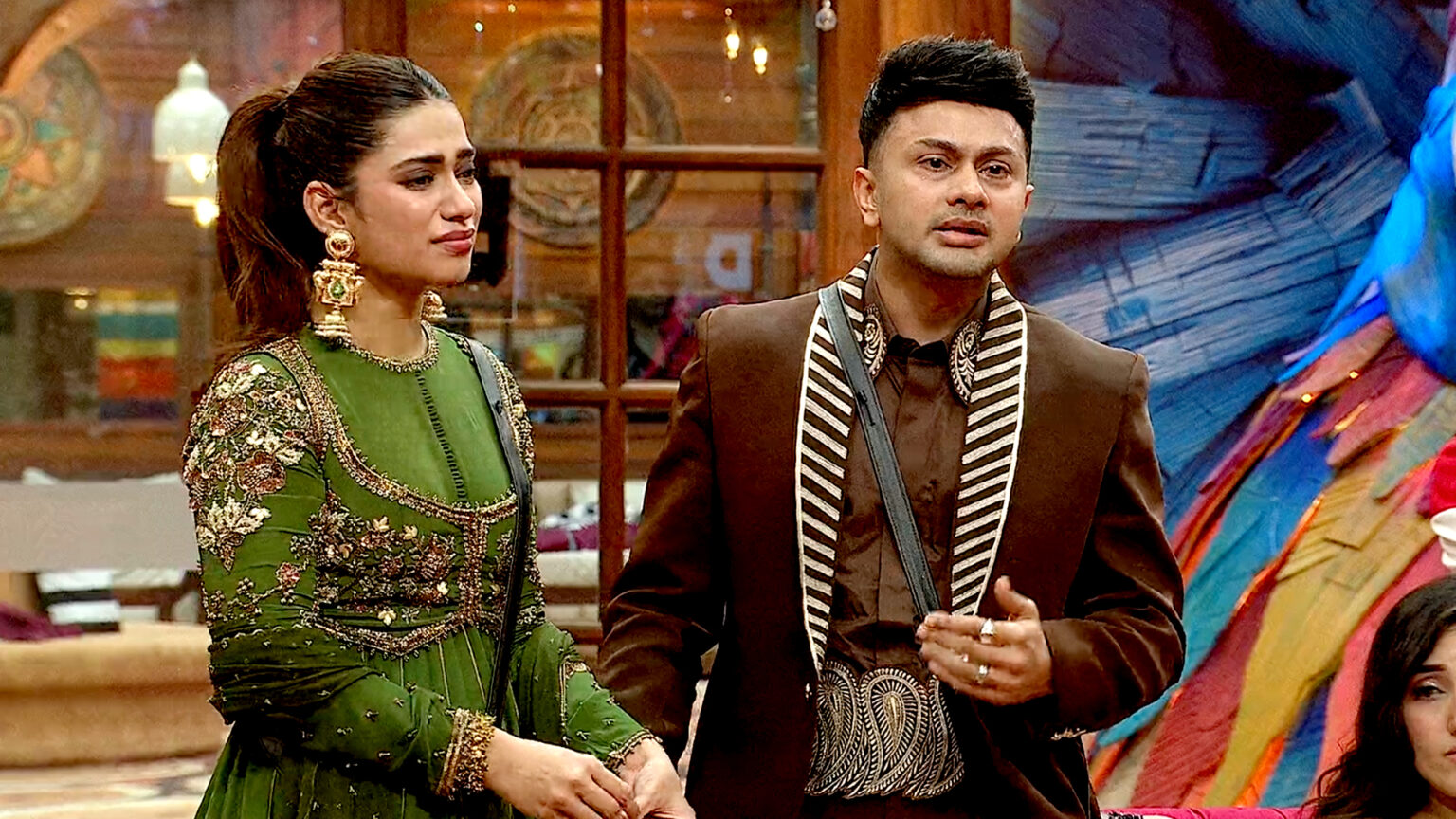 bigg boss 19 awez cries nagma eviction