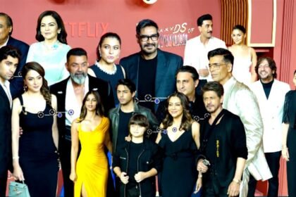 celebrities apperiance at the bads of bollywood grand screening