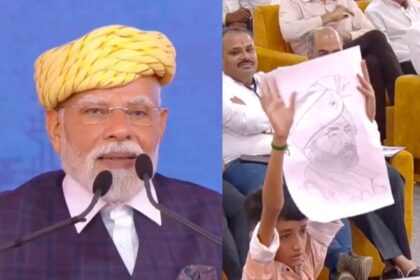 emotional moment pm modi bhavnagar rally