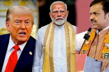 fadnavis says modi great leader india makes own foreign policy not dictated by trump