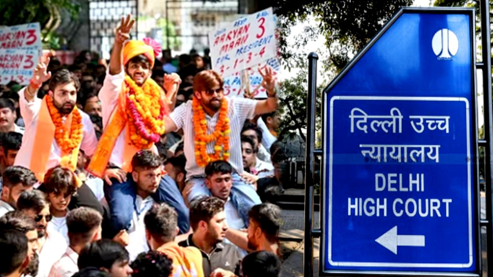 hc takes a tough stand on dusu elections yes to celebrations no to processions delhi university issues order