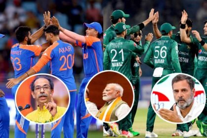 india pakistan match bjp hits back at uddhav thackerays statement targets him over alliance with congress